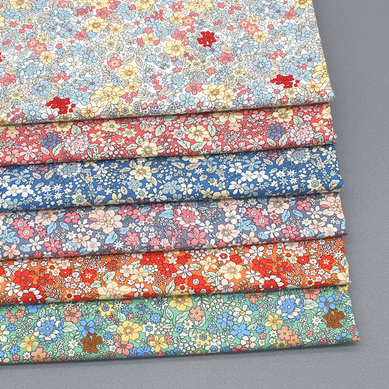 Vintage Sewing Textile - Liberty Fabric Floral Cotton Poplin Printed