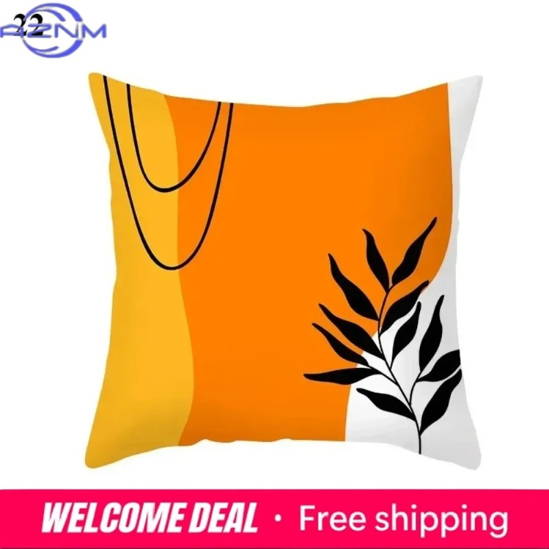 Boho Orange Abstract Cushion C - Century Textile & Sewing Supply Reviews ulasan dan harga
