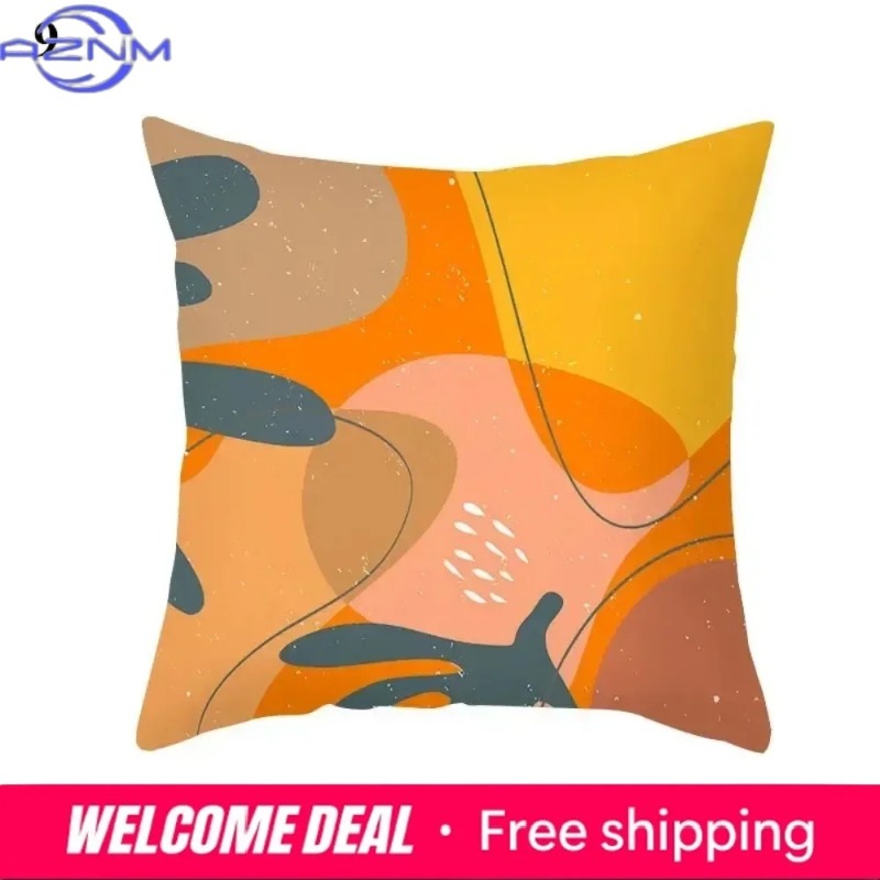 Boho Orange Abstract Cushion C - Century Textile & Sewing Supply Reviews ulasan dan harga