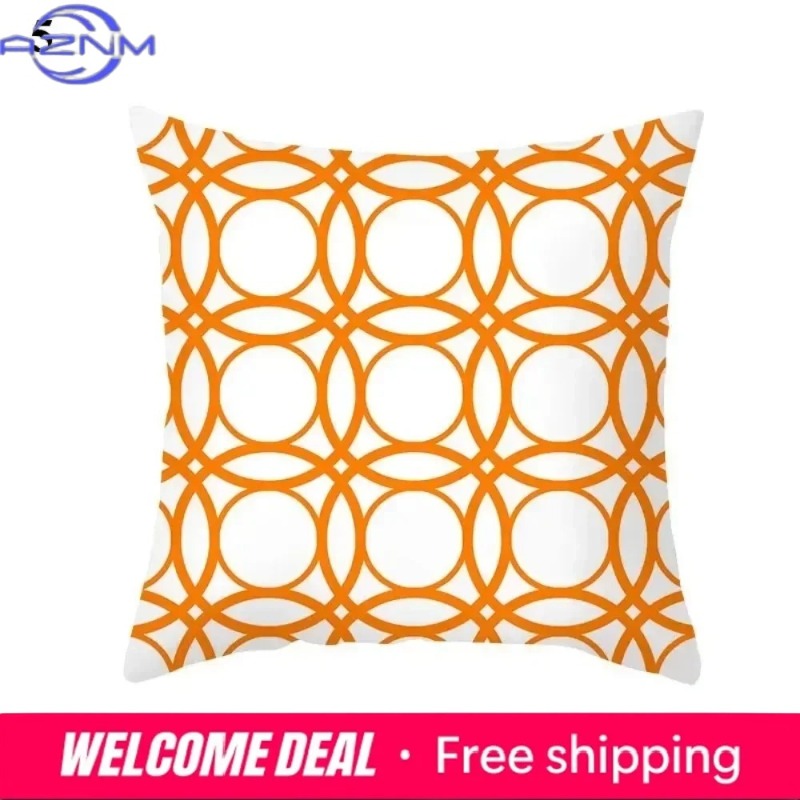 Boho Orange Abstract Cushion C - Century Textile & Sewing Supply Reviews ulasan dan harga