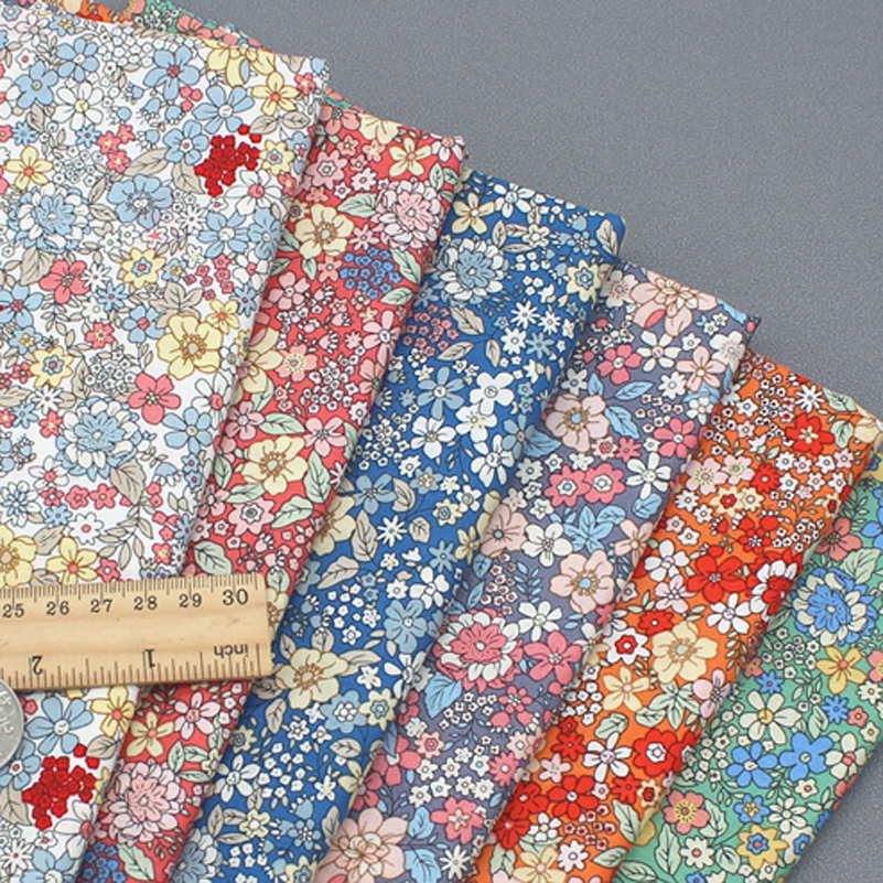 Liberty Fabric Floral Cotton P - Vintage Sewing Textile ulasan dan harga