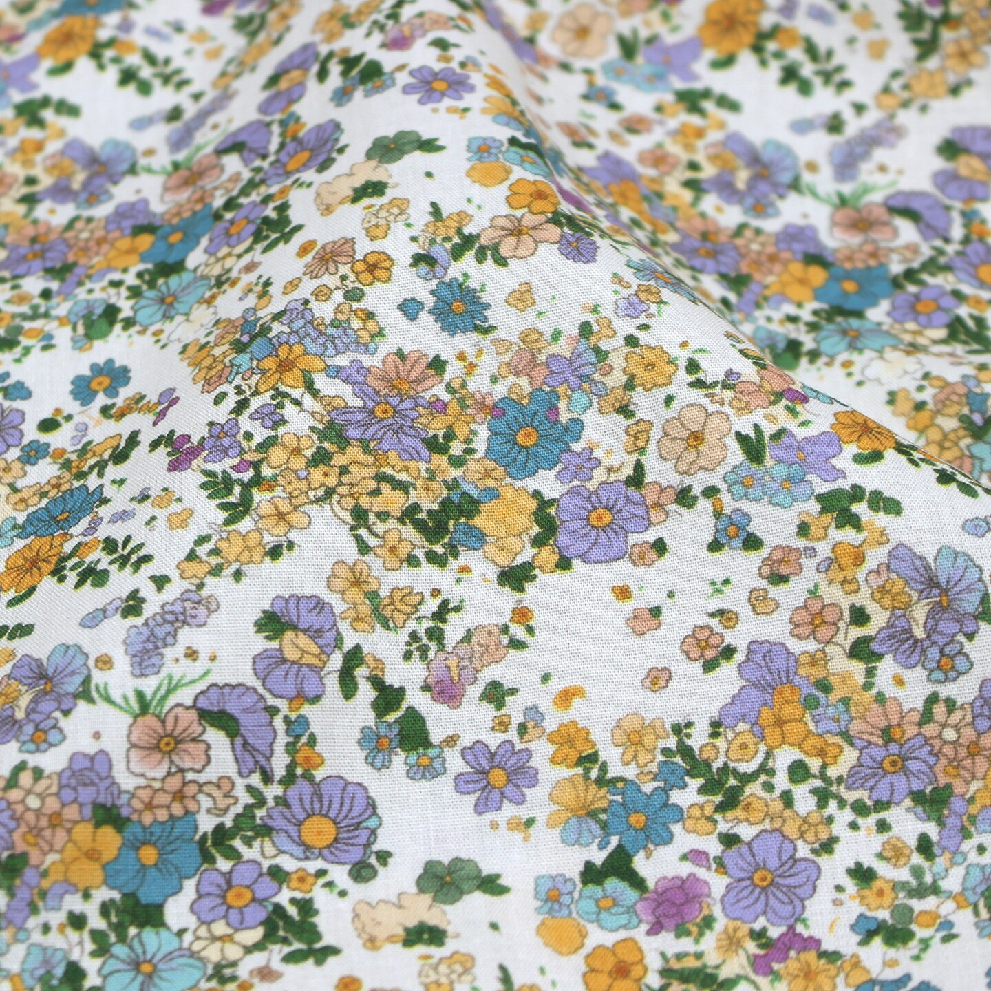 Vintage Floral 100% Cotton Fab - Vintage Sewing Textile ulasan dan harga