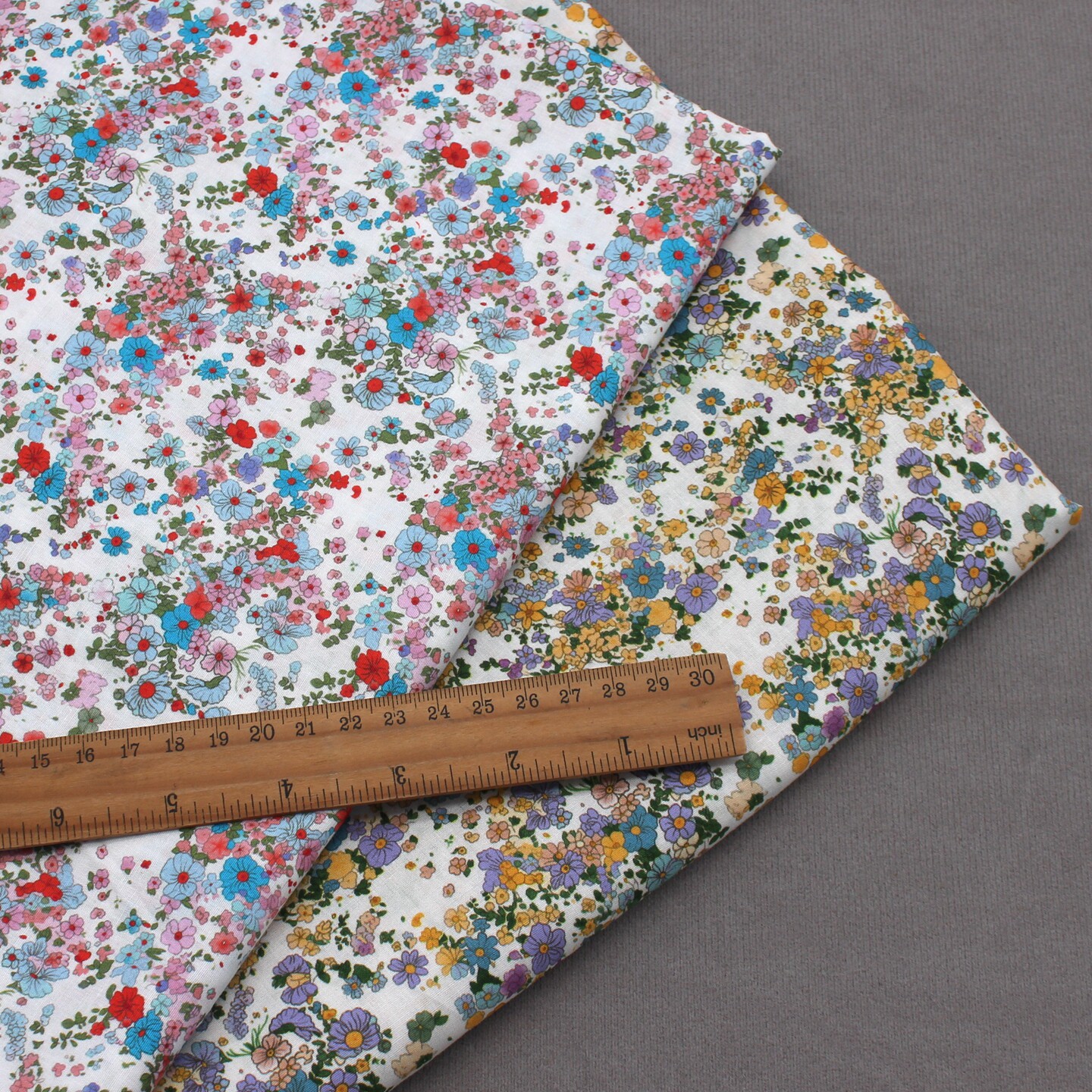 Vintage Floral 100% Cotton Fab - Vintage Sewing Textile ulasan dan harga