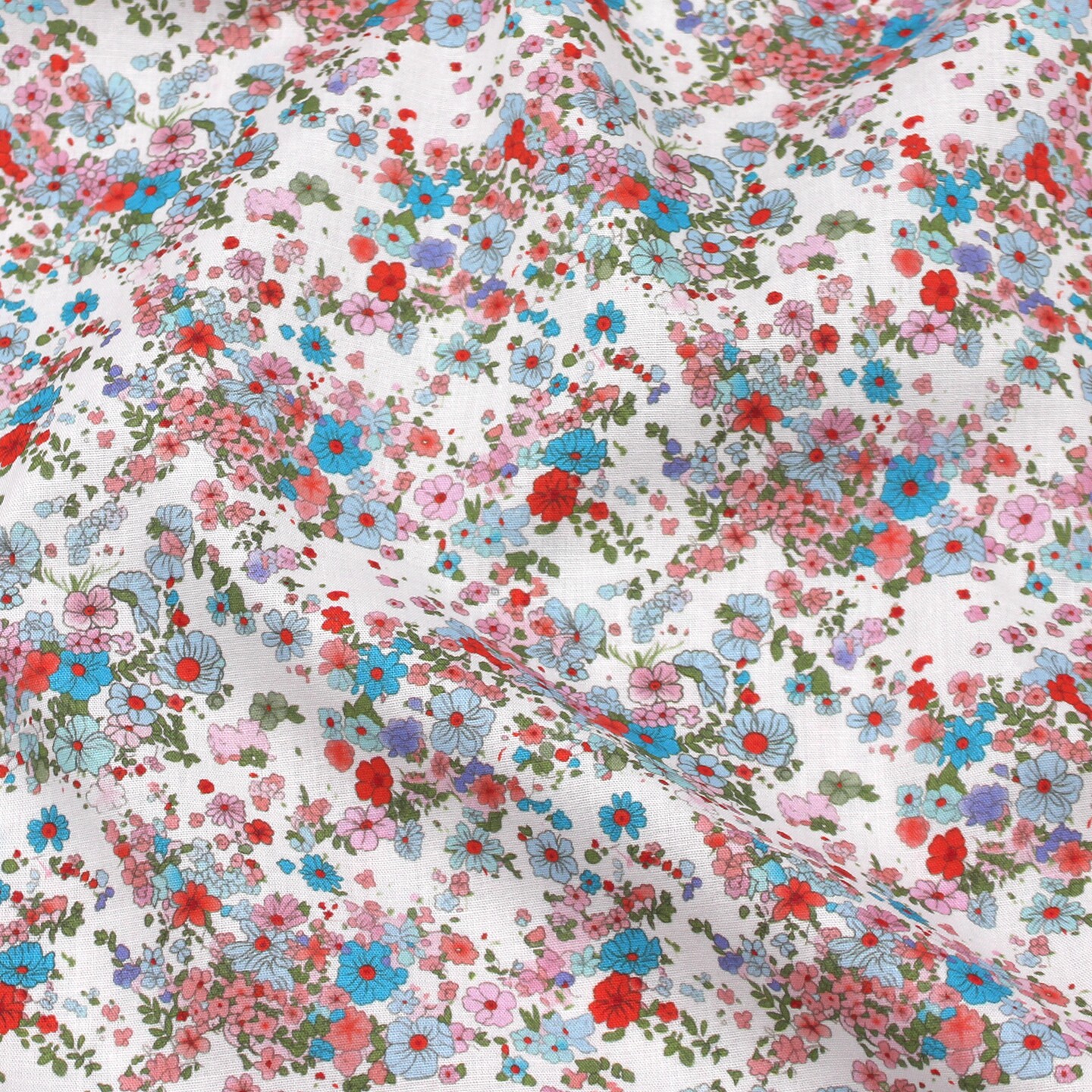 Vintage Floral 100% Cotton Fab - Vintage Sewing Textile ulasan dan harga