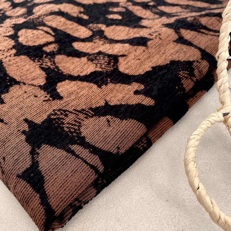 Brown Rock Texture Woven Fabri - Vintage Sewing Textile ulasan dan harga