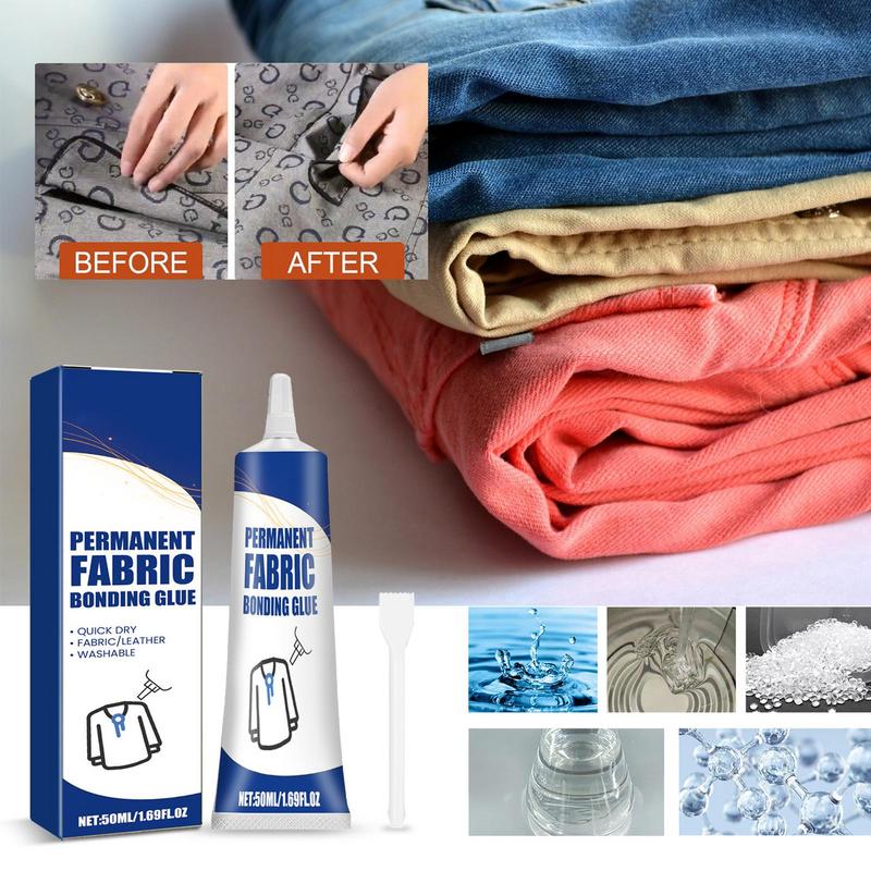 Clear Fabric Adhesive Glue Wat - Fabric Glue Bond ulasan dan harga