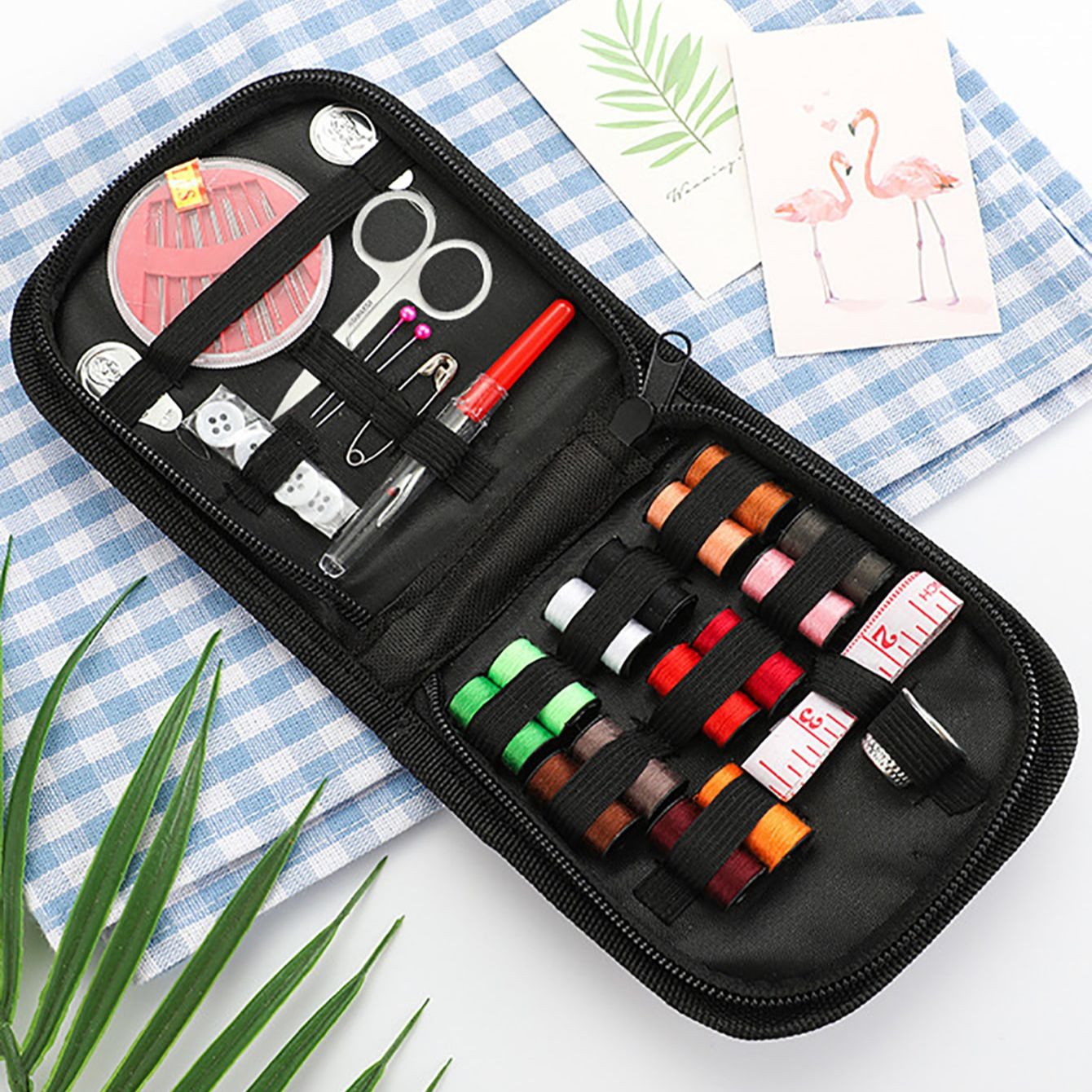 Set of 27 Sewing Kit Including - Sewing Tas ulasan dan harga