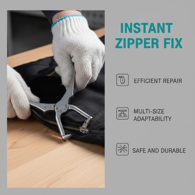 1PC Stainless Steel Zipper Pli - Sewing Repair ulasan dan harga
