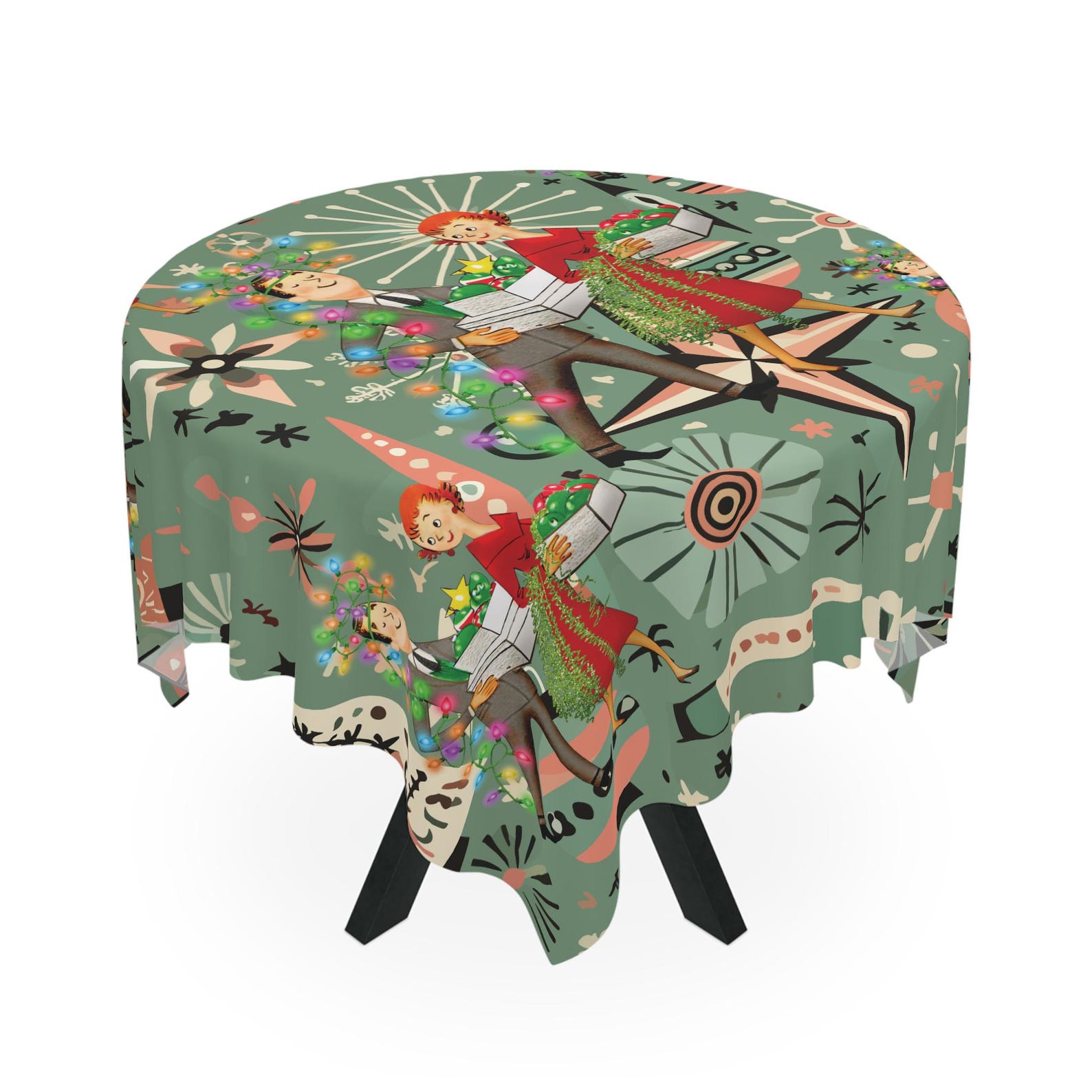 Retro 1950s Kitsch Christmas S - Century Textile & Sewing Supply Reviews ulasan dan harga