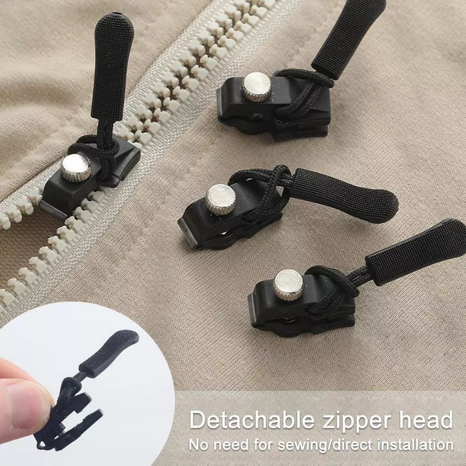 Universal Zipper Repair Kit Qu - Sewing Repair ulasan dan harga