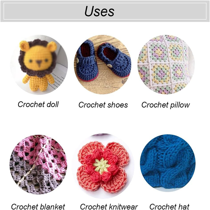 4 Pcs Stainless Steel Crochet  - Sewing Tas ulasan dan harga