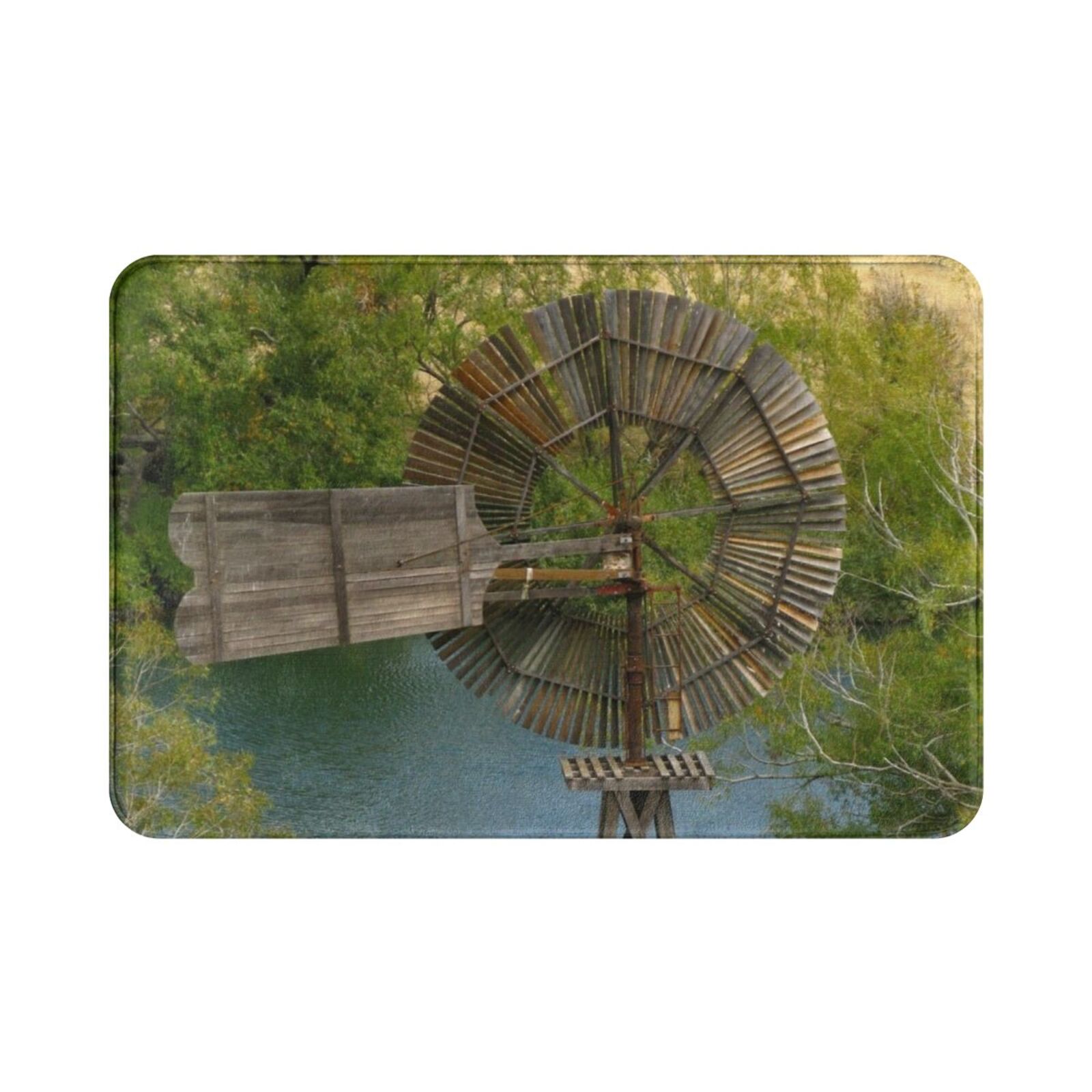 Wooden Windmill Carpet Mat Rug - Century Textile & Sewing Supply Reviews ulasan dan harga