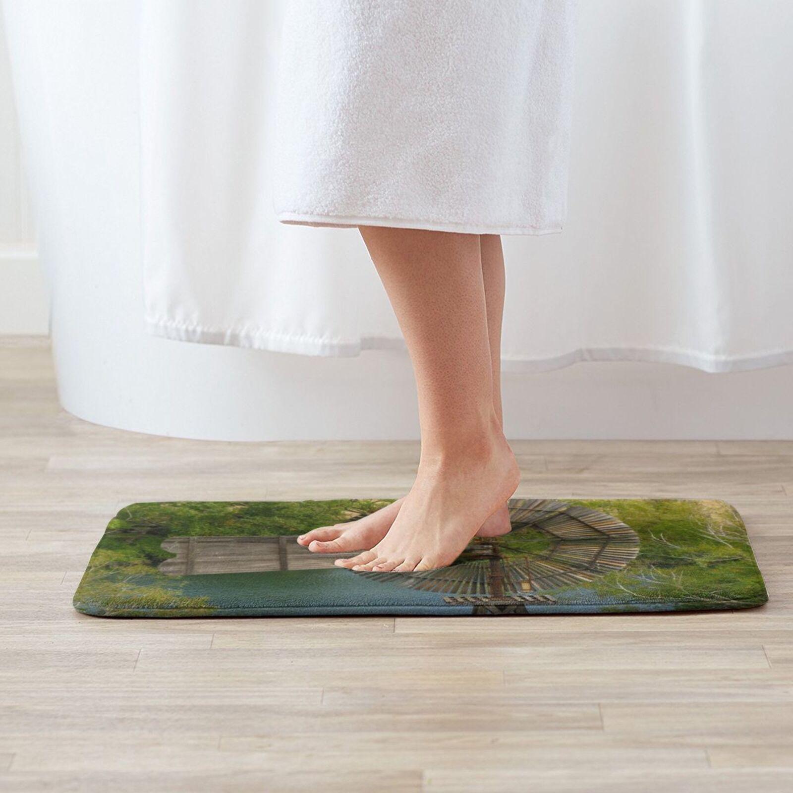 Wooden Windmill Carpet Mat Rug - Century Textile & Sewing Supply Reviews ulasan dan harga