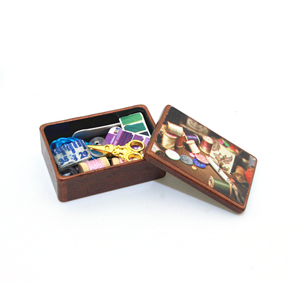 1/12 Dollhouse Miniature Sewin - Sewing Tas ulasan dan harga
