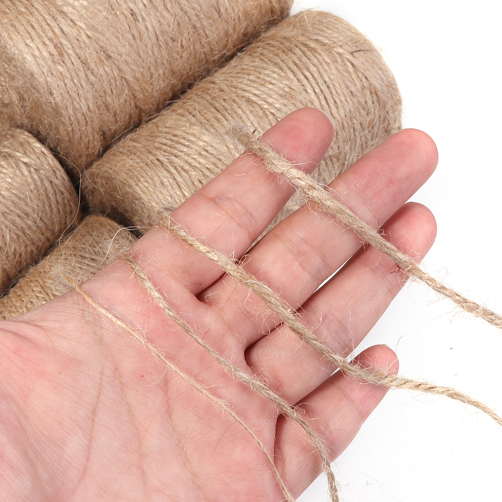 100Meters Natural Jute Rope St - Vintage Sewing Textile ulasan dan harga