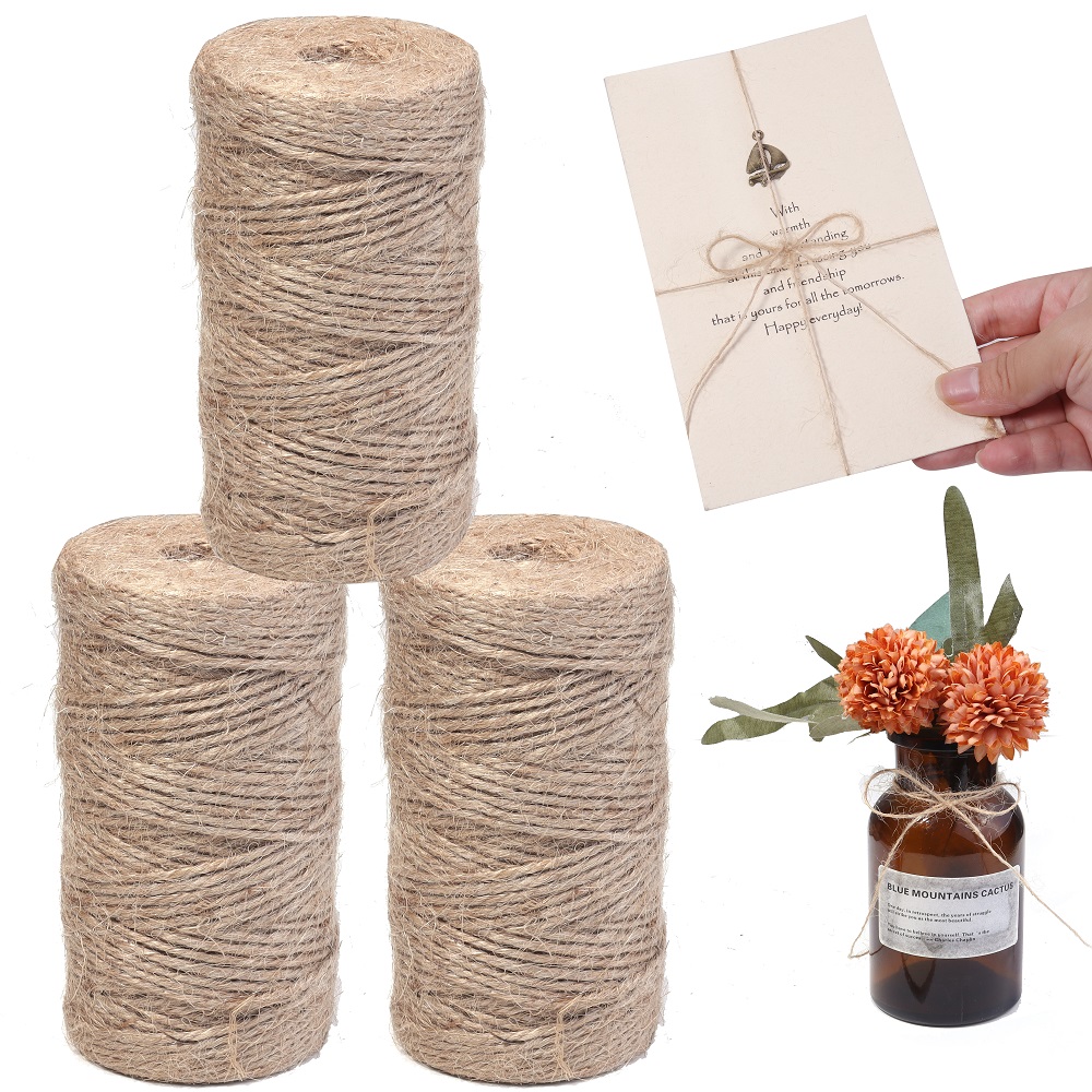 100Meters Natural Jute Rope St - Vintage Sewing Textile ulasan dan harga