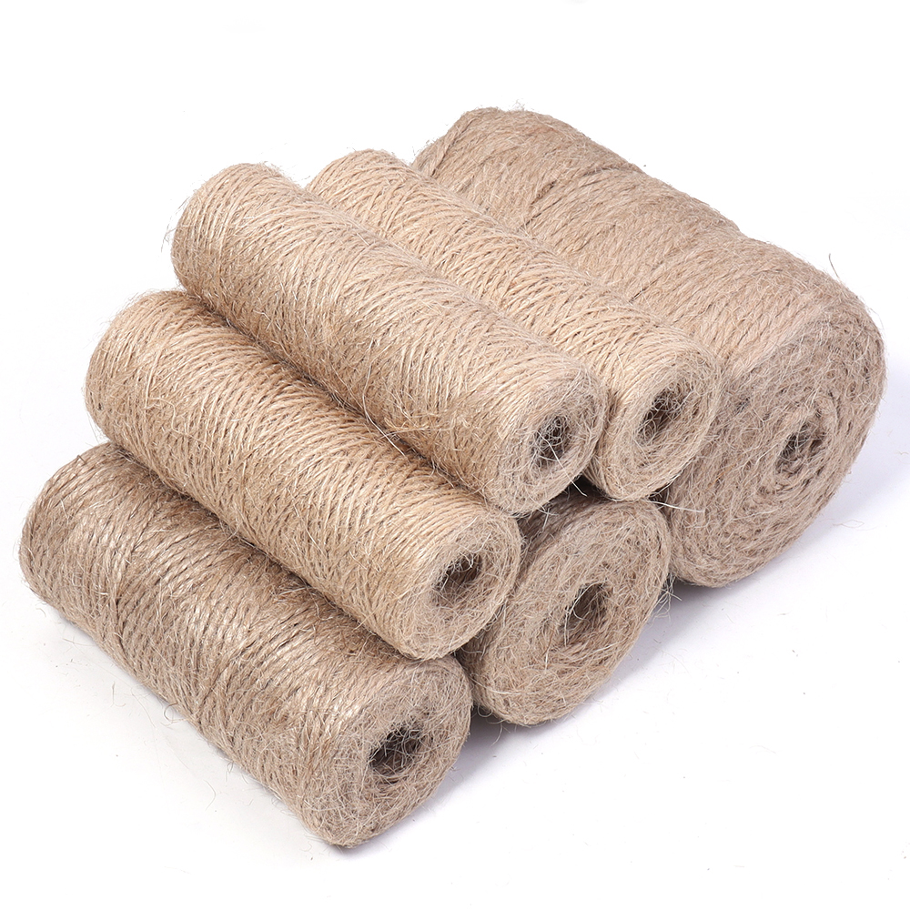 100Meters Natural Jute Rope St - Vintage Sewing Textile ulasan dan harga