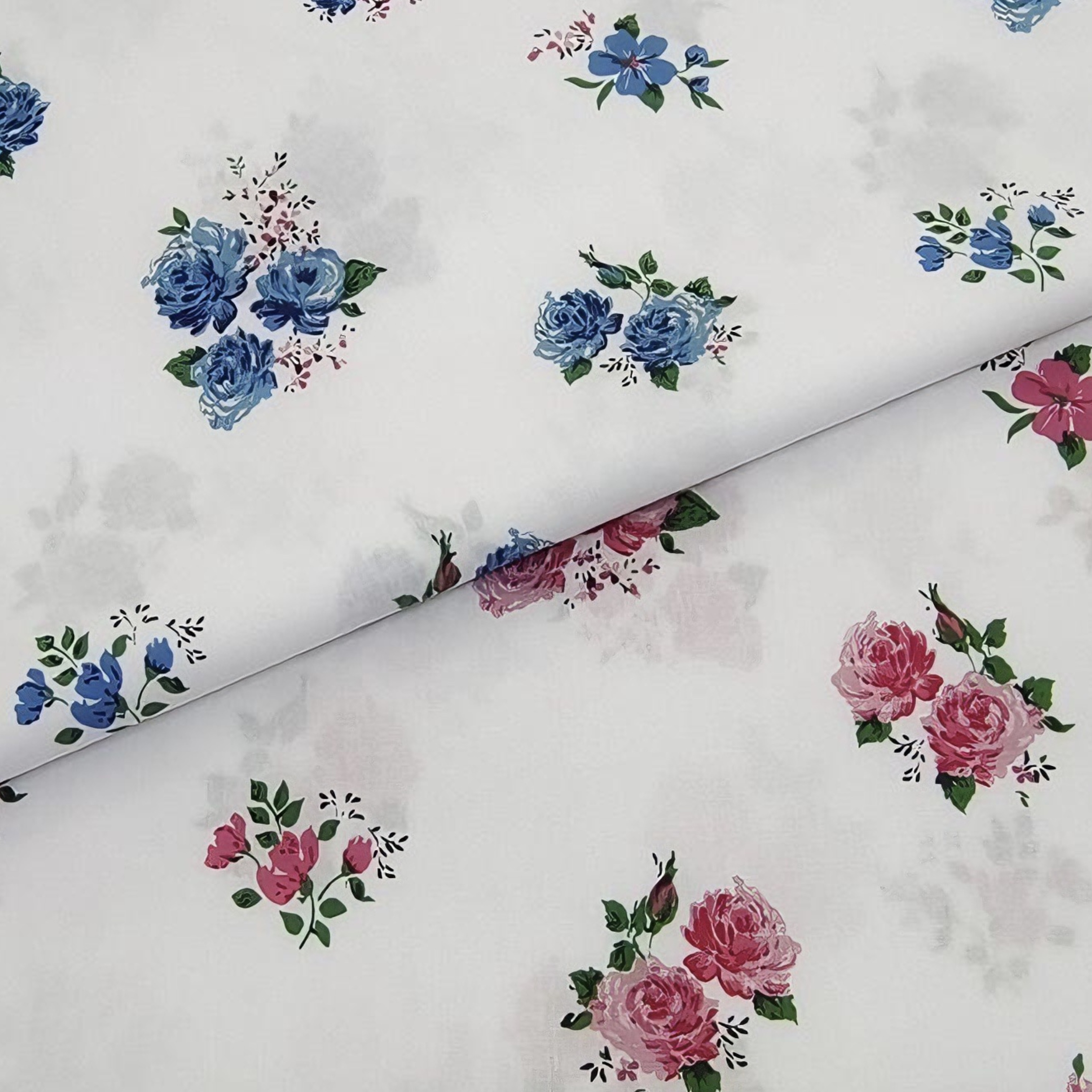 145x50cm Vintage Floral Printe - Vintage Sewing Textile ulasan dan harga