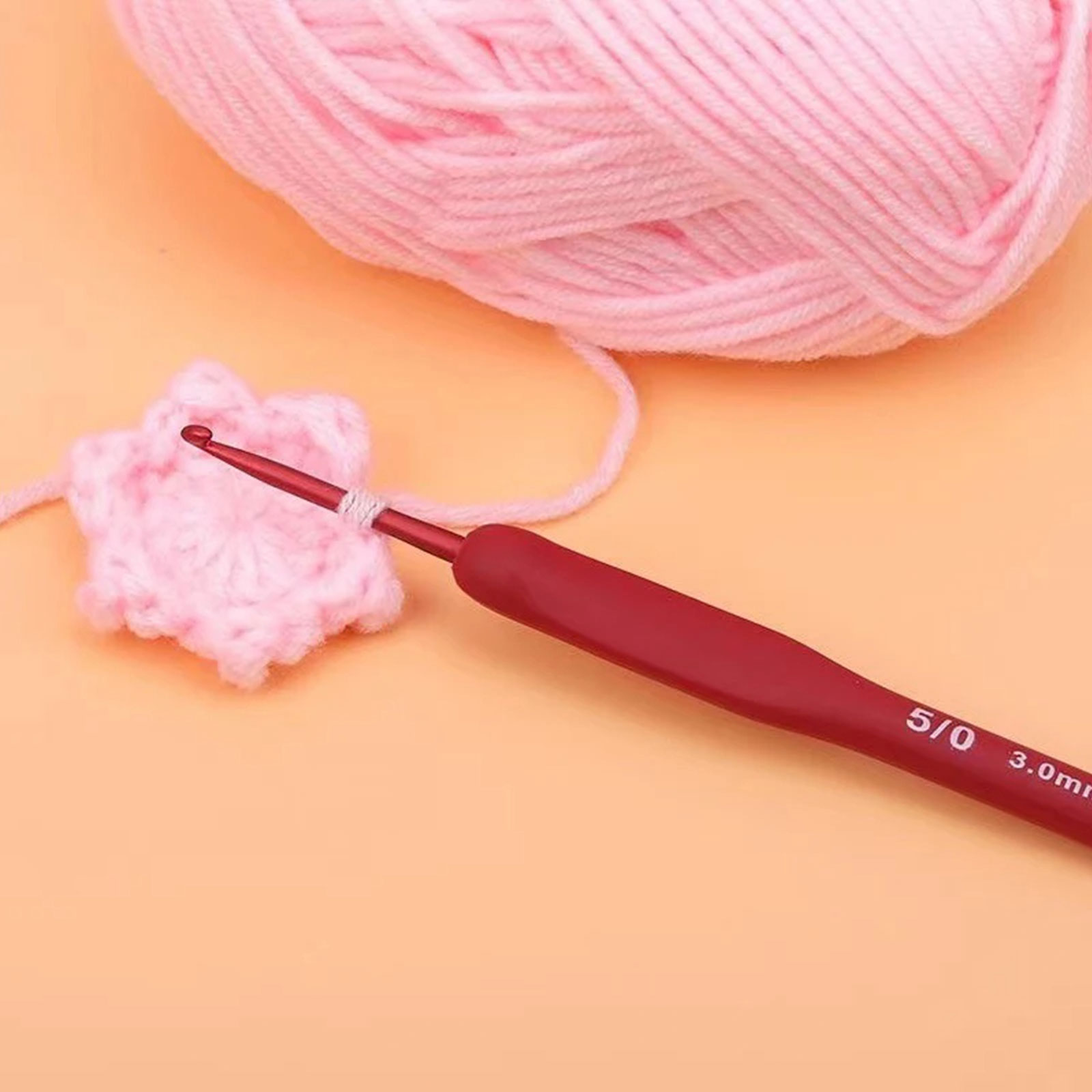 9/33pcs Red Crochet Hook set,  - Sewing Tas ulasan dan harga