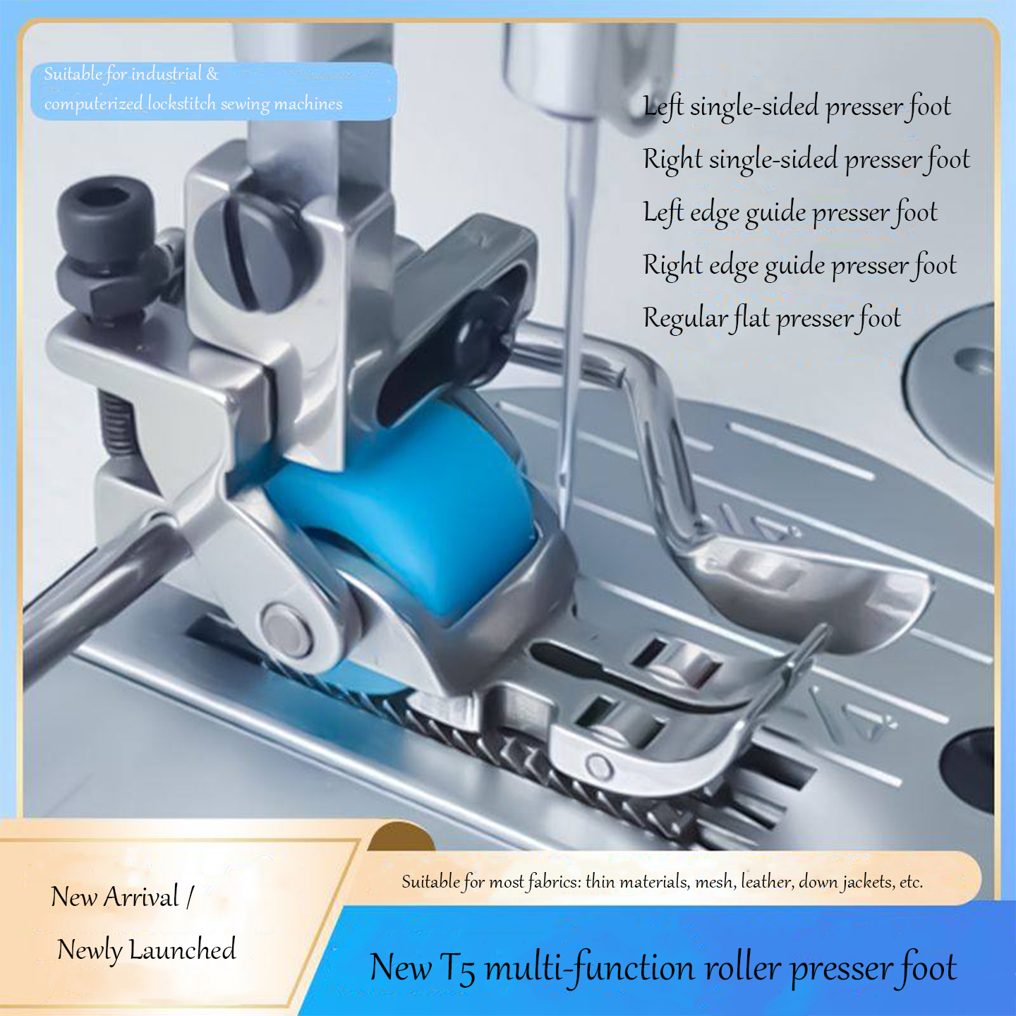 T5 3-Roller Left-Right Edge Gu - Rolled Hem Foot ulasan dan harga