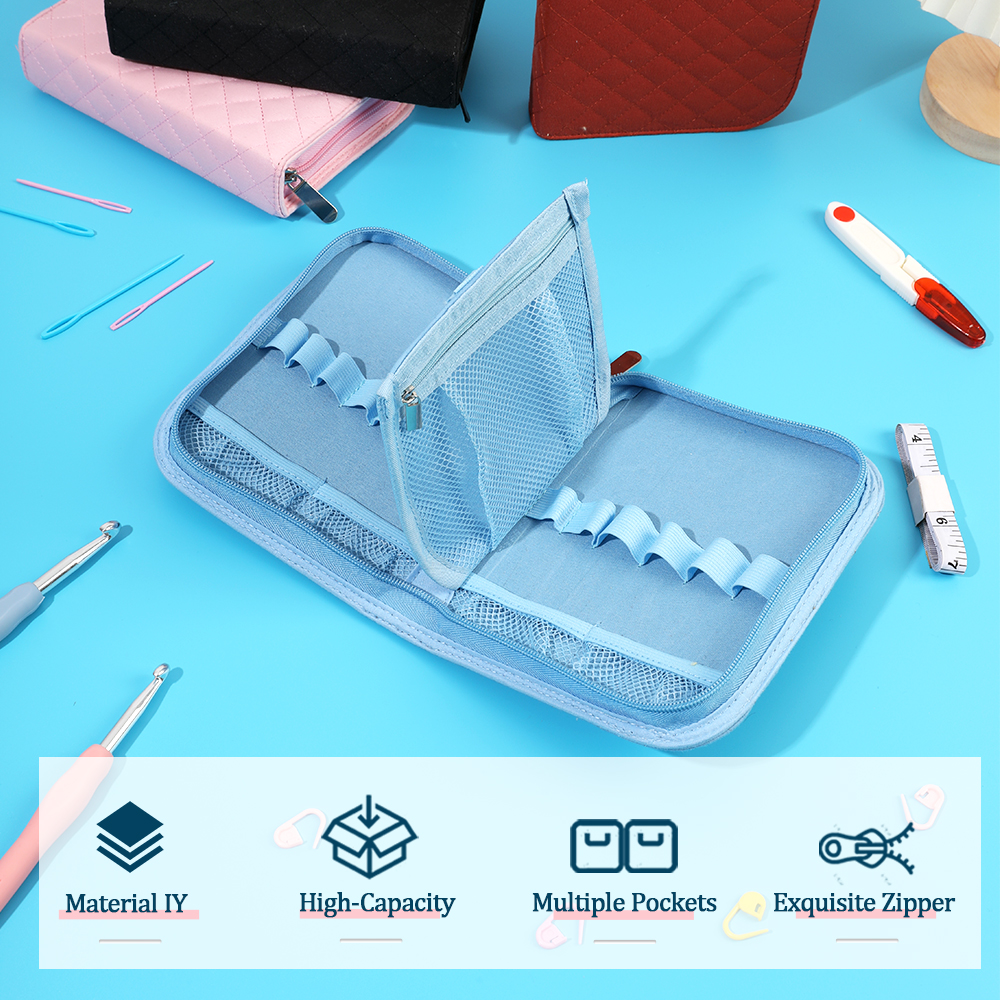Empty Crochet Hook Storage Bag - Sewing Tas ulasan dan harga