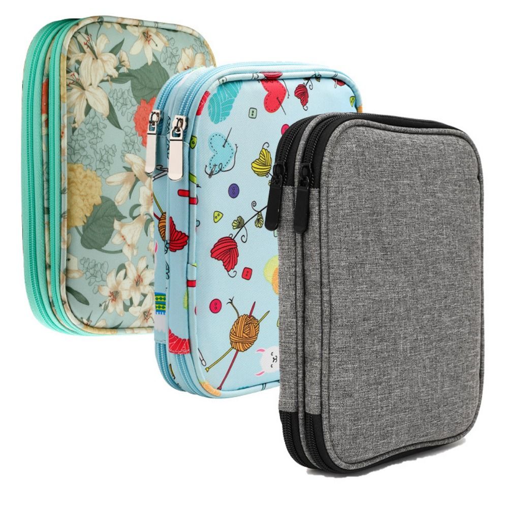 Knitting Needle Case, Portable - Sewing Tas ulasan dan harga