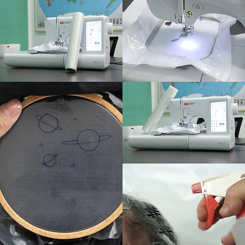 Water Soluble Embroidery Toppi - Sewing Machine For Textile ulasan dan harga