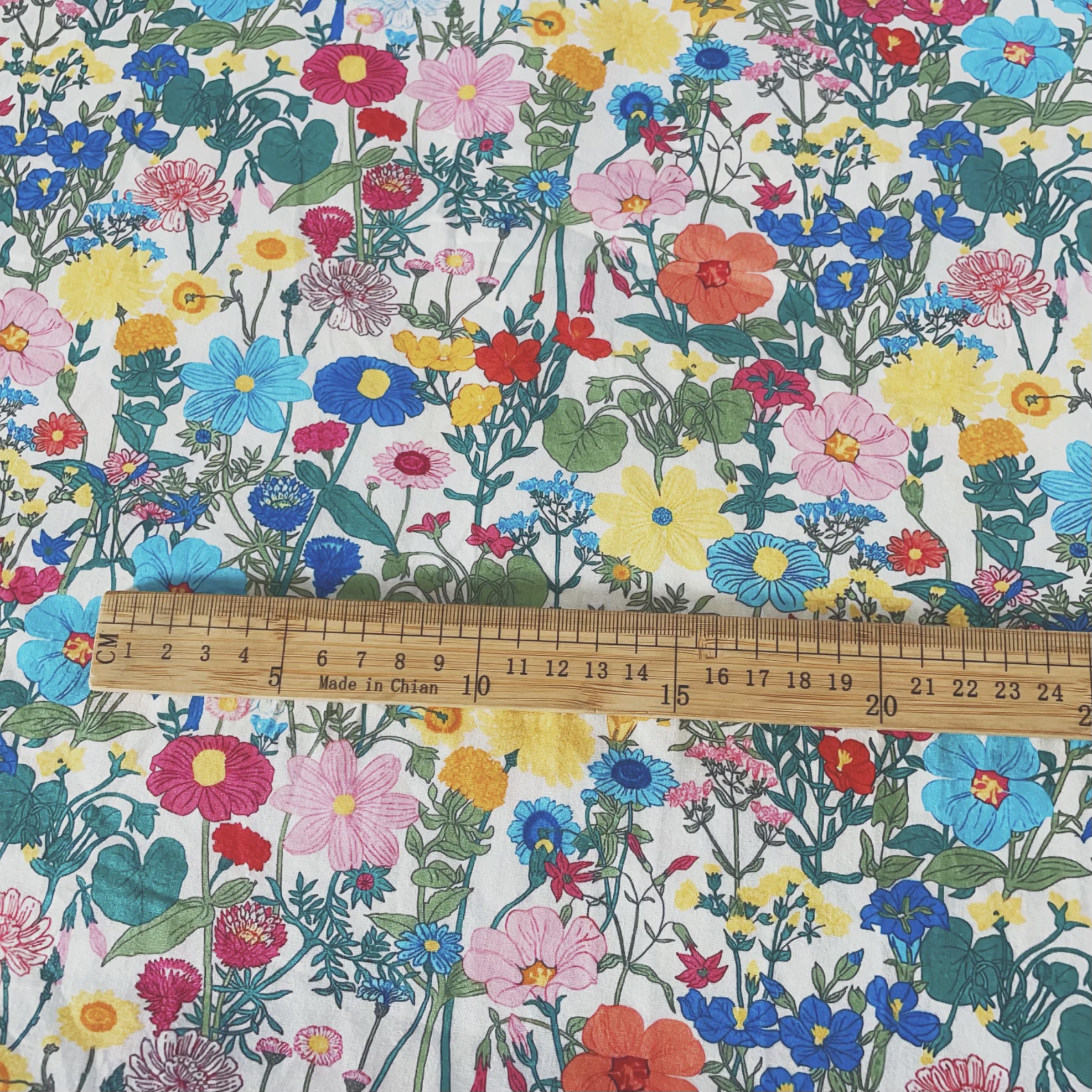 Vintage Floral Printed Cotton  - Vintage Sewing Textile ulasan dan harga