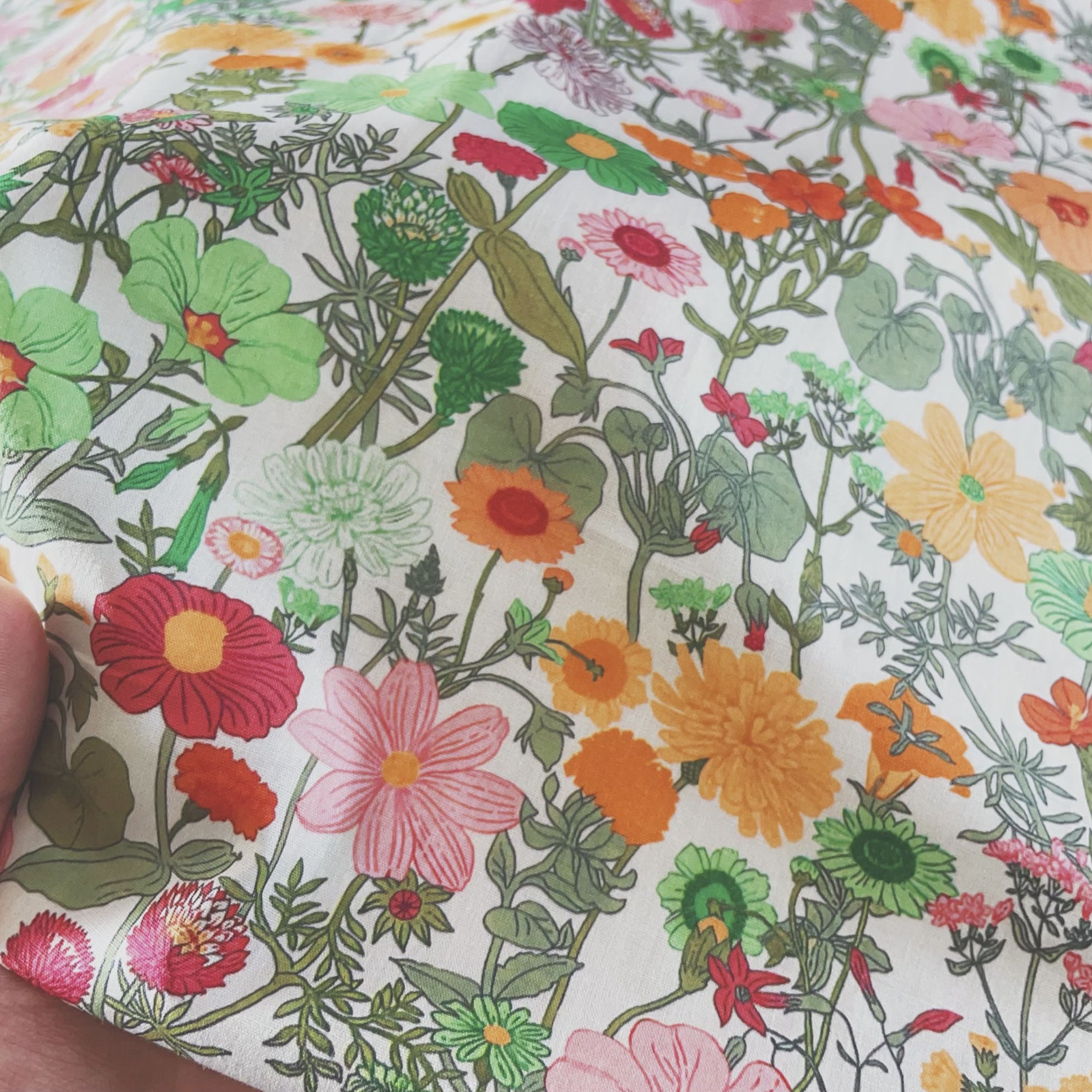 Vintage Floral Printed Cotton  - Vintage Sewing Textile ulasan dan harga